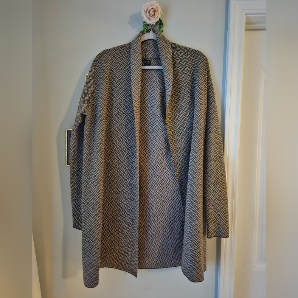 Nanette Lepore Herringbone Knit Cardigan